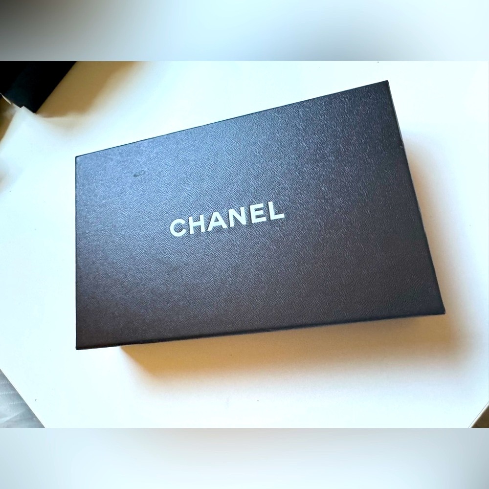 CHANEL Black Long Wallet Box